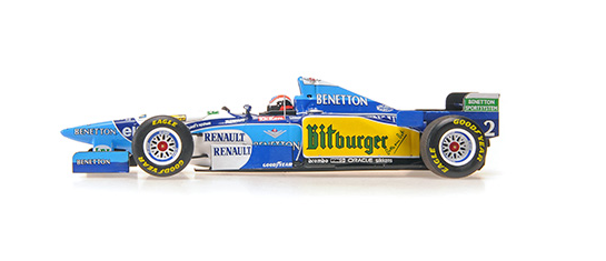[ Back-order ] MINICHAMPS 417950802 1:43 Benetton Renault B195 Herbert British GP 1995 Winner model car
