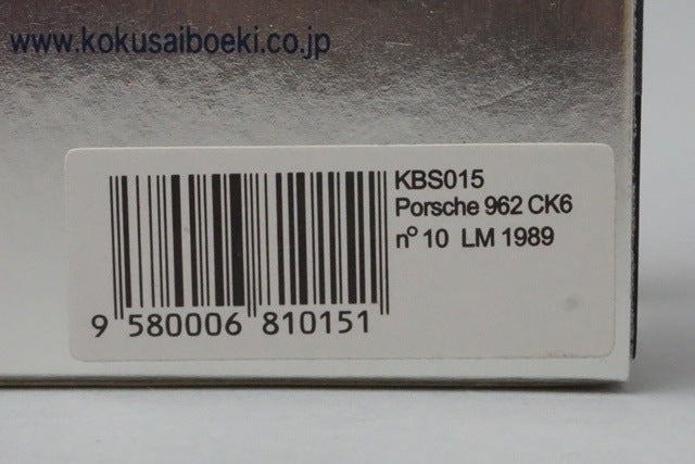 1:43 SPARK KBS015 Kokusai boeki Porsche 962 CK6 Le Mans 1989 #10