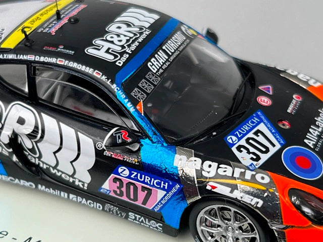 1:43 Spark SG331 Porsche Cayman 981 GT4 CS Teichmann Racing Nurburgring 24H 2017 #307