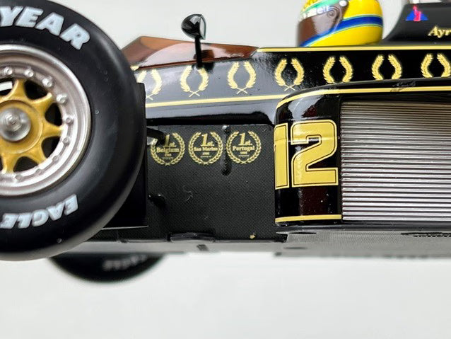 1:18 MINICHAMPS 540851812 Lotus Renault 97T A.Senna 1985 #12 model car