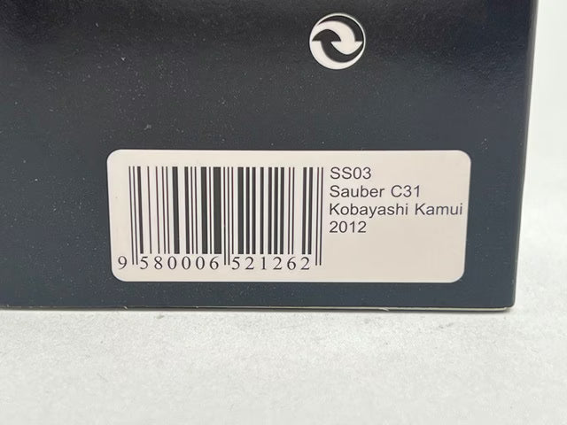 1:43 SPARK SS03 Suzuka 50th Anniversary Sauber C31 Ferrari Kobayashi Kamui 2012 #14 model car