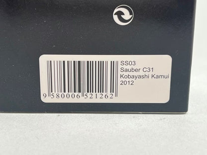 1:43 SPARK SS03 Suzuka 50th Anniversary Sauber C31 Ferrari Kobayashi Kamui 2012 #14 model car
