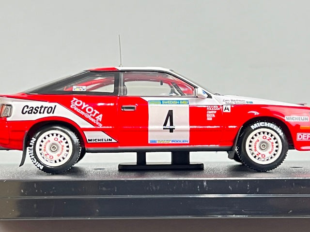 1:43 HPI 8146 Mirage Toyota Celica GT-Four Rally Sweden 1992 #4 model car