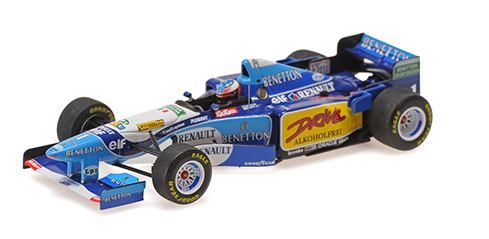 [ Back-order ] MINICHAMPS 517950701 1:43 Benetton Renault B195 Schumacher French GP 1995 Winner model car