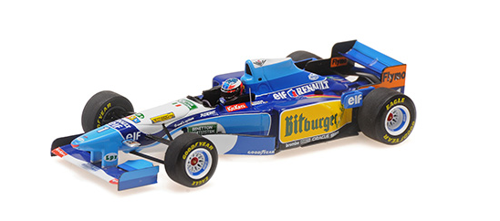[ Back-order ] MINICHAMPS 517950501 1:43 Benetton Renault B195 Schumacher Monaco GP 1995 Winner model car