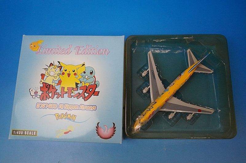 1:400 B747-400 ANA Pokemon Pikachu Jumbo JA8957 Phoenix airplane model