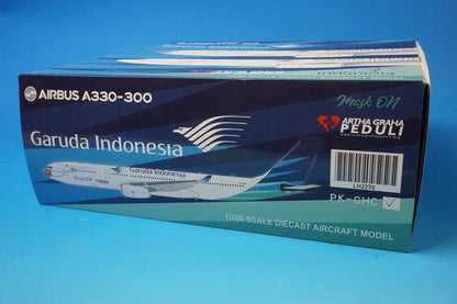 1:200 A330-300 Garuda Indonesia Mask On PK-GHC LH2270 JC Wings airplane model