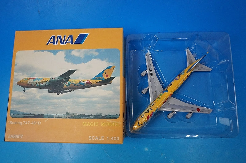 1:400 B747-400 ANA Pokemon Pikachu Jumbo JA8957 MAGIC MODEL airplane model
