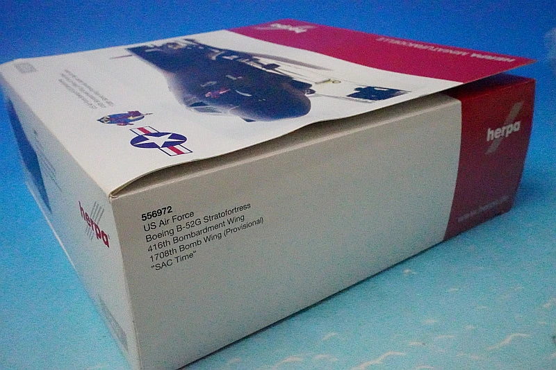 1:200 B-52G Stratofortress, USAF 416th Bombardment Wing, Griffiss AFB #58-0164 "SAC Time" 556972 Herpa airplane model