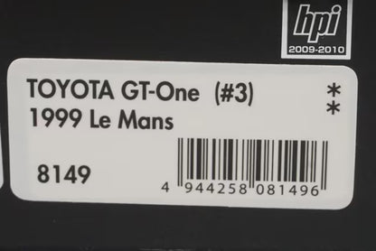 1:43 HPI 8149 Toyota GT-One Le Mans 1999 #3