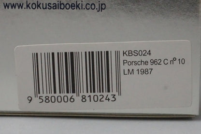 1:43 SPARK KBS024 Porsche 962 Le Mans 1987 #10 model car