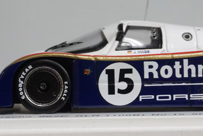 1:43 SPARK SKB43032 Porsche 962C RLR 106B 500km Kyalami Winner 1987 #15