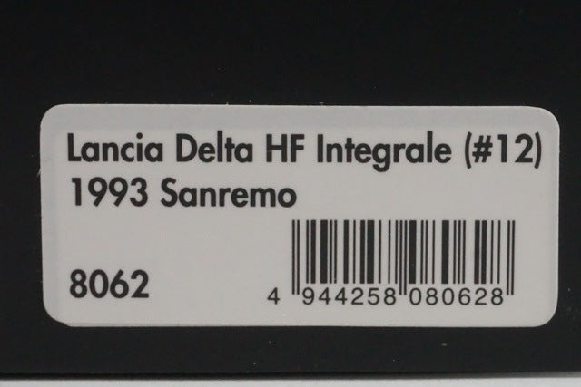1:43 HPI 8062 Lancia Delta HF Integrale ESSO 1993 San Remo #12 Black x Gold
