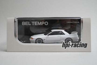 1:43 HPI 8022 Nissan Skyline GT-R Group A Racing White model car