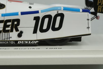 1:43 Spark SJ025 Porsche 962C WSPC Suzuka 1989 #100 G.Fouche S.Andsker model car