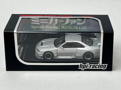1:43 HPI 8166 Nissan NISMO GT-R Le Mans Silver Custom Order for Miniature Car Fans model car