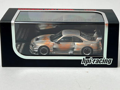 1:43 HPI 8161 Nissan Nismo GT-R Le Mans Metal Polished Model