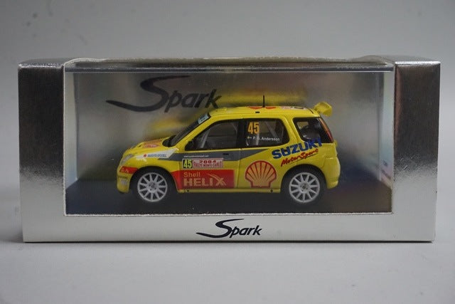 1:43 Spark S0623 Suzuki Ignis S1600 Monte Carlo Rally 2004 #45 P.G.Anderson model car