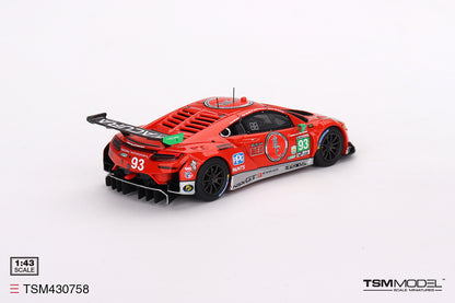 [ Back-order ] TSM TSM430758 1:43 Acura NSX GT3 EVO22 IMSA Daytona 2023 #93 Racers Edge Motorsports WTR model car