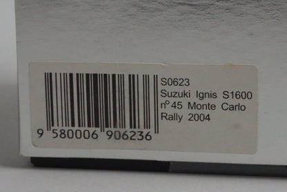 1:43 Spark S0623 Suzuki Ignis S1600 Monte Carlo Rally 2004 #45 P.G.Anderson model car