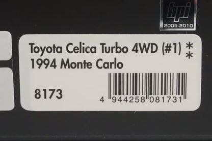1:43 HPI 8173 Toyota Celica Turbo 4WD Monte Carlo 1994 #1