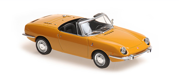 [ Back-order ] MINICHAMPS 940121230 1:43 Fiat 850 Sports Spider 1968 Yellow model car
