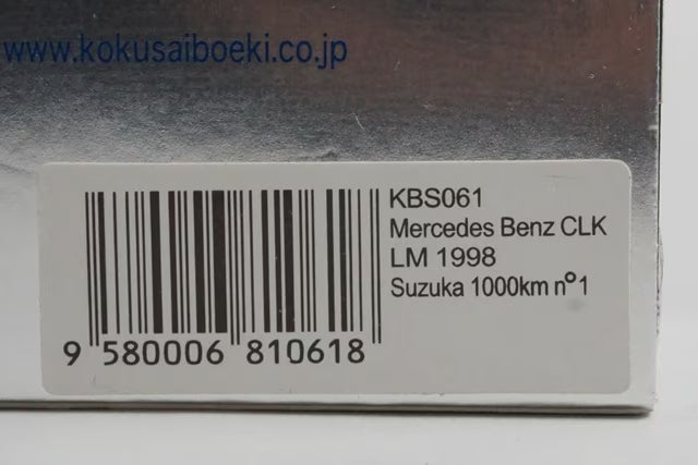 1:43 SPARK KBS061 Mercedes Benz CLK LM Suzuka 1000Km 1998 #1