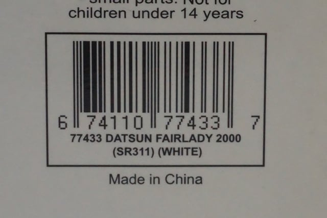 1:18 AUTOart 77433 Datsun Fairlady 2000 SR311 White model car