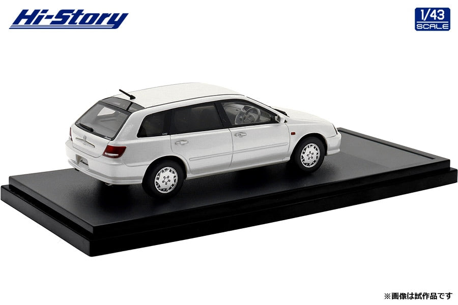 [ Back-order ] Hi-Story HS484WH 1:43 Honda Avancier V 1999 Premium White Pearl Resin model car