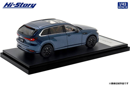 [ Back-order ] Hi-Story HS494DB 1:43 Mazda CX-80 2024 Deep Crystal Blue Mica Diecast model car