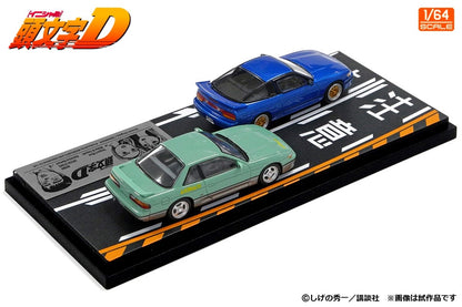 [ Back-order ] MODELER'S MD64220 1:64 Initial D Set Vol.20 Mako Sayuki Sileighty & Koichiro Ikeya Silvia S13 model car