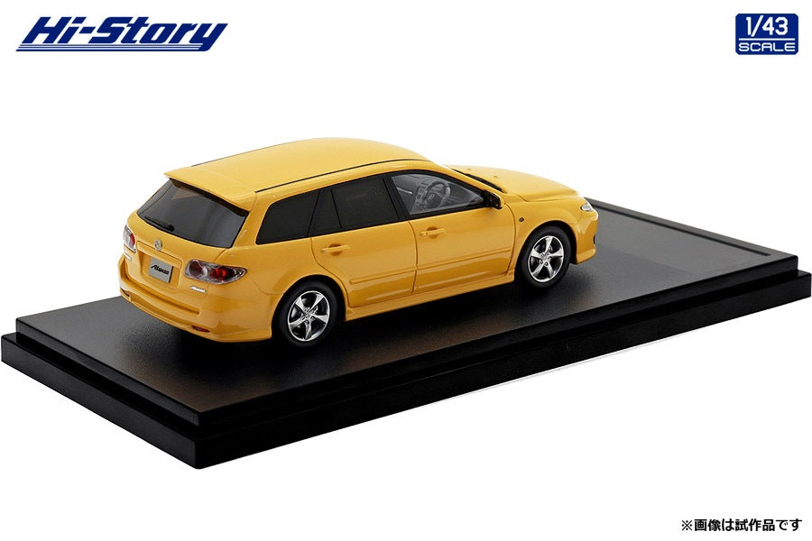 [ Back-order ] Hi-Story HS490YE 1:43 MAZDA ATENZA Sports Wagon 23S 2004 Canary Yellow Mica Resin model car