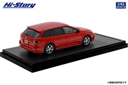 [ Back-order ] Hi-Story HS490RE 1:43 MAZDA ATENZA Sports Wagon 23S 2004 Velocity Red Mica Resin model car