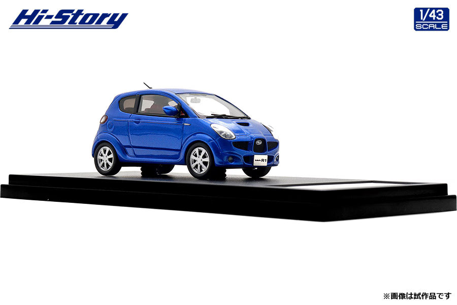 [ Back-order ] Hi-Story HS511BL 1:43 SUBARU R1 S 2005 Customized Color Metallic Blue resin model car