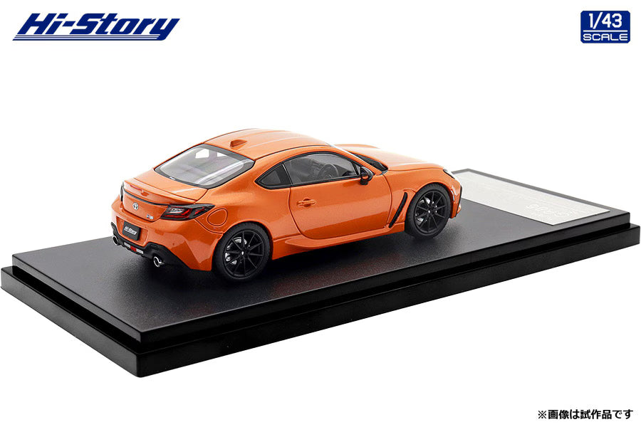 [ Back-order ] Hi-Story HS564OR 1:43 Toyota GR86 Special Edition RZ "10th Anniversary Limited" 2022 Flame Orange Diecast model car