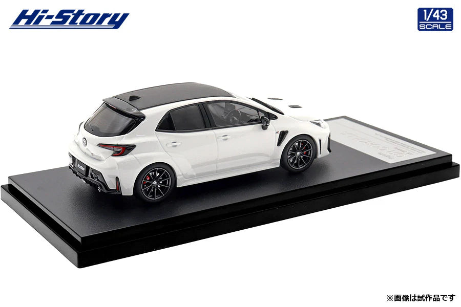 [ Back-order ] Hi-Story HS573WH 1:43 Toyota GR COROLLA RZ 2025 Super White II Diecast model car