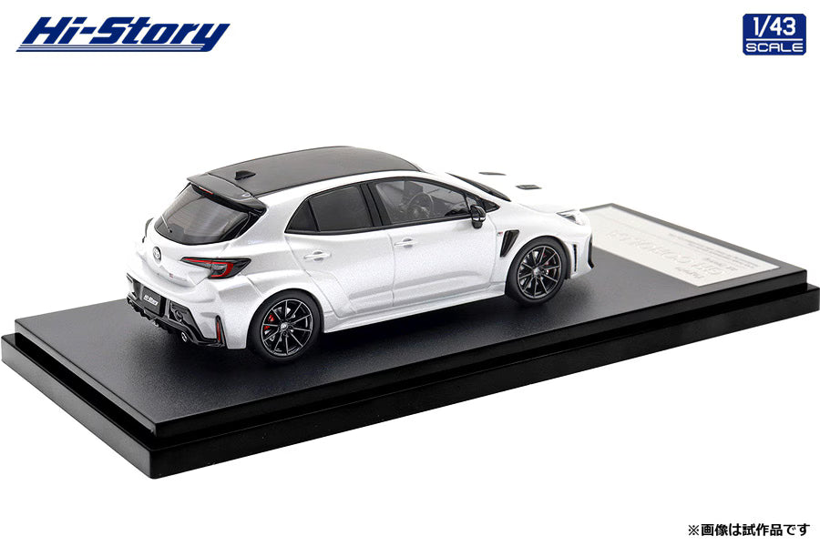 [ Back-order ] Hi-Story HS573WP 1:43 Toyota GR COROLLA RZ 2025 Platinum White Pearl Mica Diecast model car