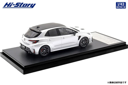 [ Back-order ] Hi-Story HS573WP 1:43 Toyota GR COROLLA RZ 2025 Platinum White Pearl Mica Diecast model car