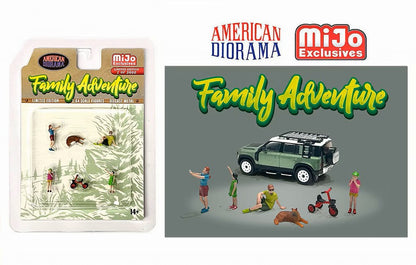 [ Back-order ] Tarmac Works AD-76513MJ 1:64 Figure Set FAMILY ADVENTURE