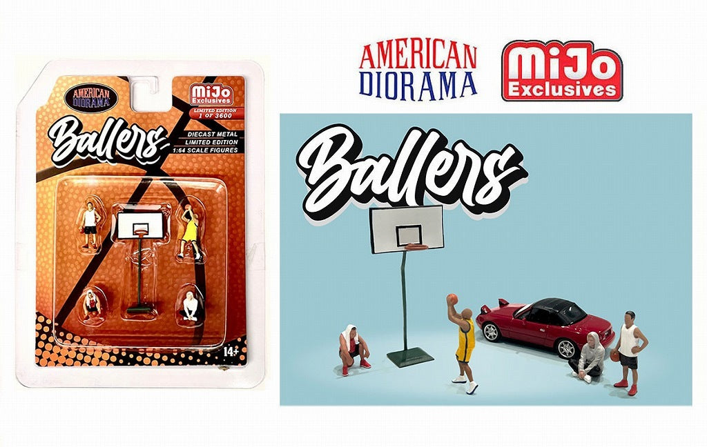 [ Back-order ] Tarmac Works AD-76516MJ 1:64 Figure Set BALLERS SET