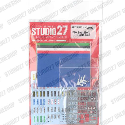 [ Back-order ] STUDIO27 FP20143 1:20 Seat Belt Parts Set Detail Up Parts