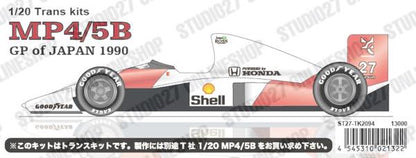 [ Back-order ] STUDIO27 TK2094 1:20 MP4/5B Japan GP 1990 for TAMIYA [Conversion Kit]