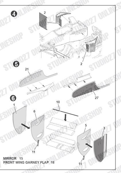 [ Back-order ] STUDIO27 FP20173 1:20 Type 102B Upgrade Parts for TAMIYA [Detail Up Parts]
