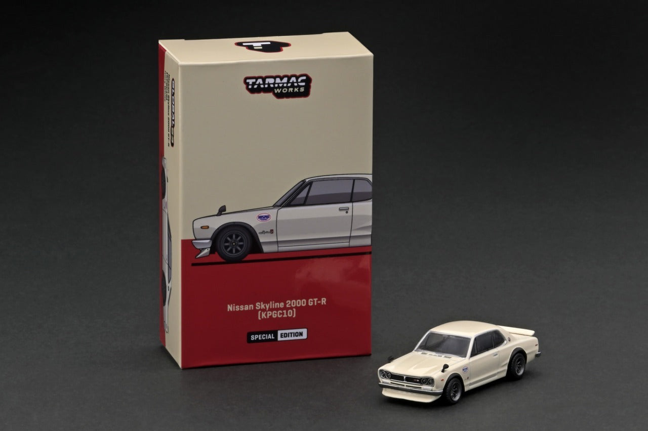 [ Back-order ] Tarmac Works T64G-043-WH 1:64 Nissan Skyline 2000 GT-R (KPGC10) White