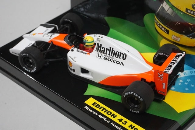 1:43 MINICHAMPS McLaren Honda MP4/6 V12 1991 #1 ASC No.5 Marlboro Spec model car