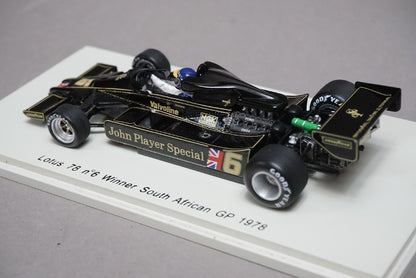 1:43 Spark LOT-SPK-78ZAF Lotus 78 South African GP 1978 R.Peterson #6 JPS