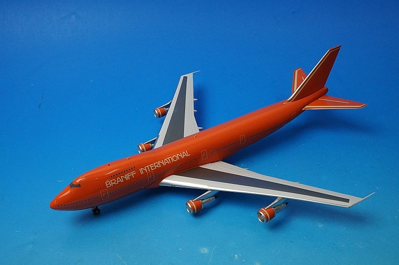 1:200 B747-200 Braniff International Orange N602BN IF742005 INFLIGHT airplane model
