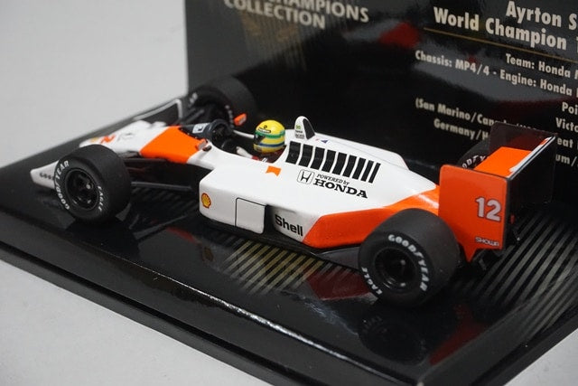 1:43 MINICHAMPS 436880012 McLaren Honda MP4/4 A.Senna 1988 #12