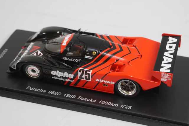 1:43 SPARK KBS054 Porsche 962C SUZUKA 1000km 1989 #25
