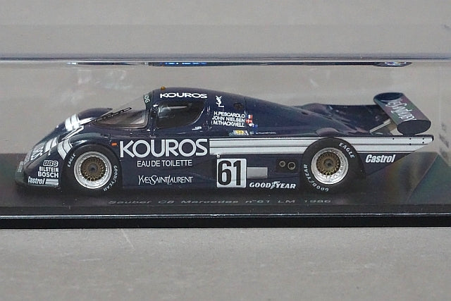 1:43 SPARK S1259 Sauber C8 Mercedes Le Mans 1986 #61 model car